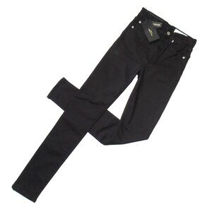 NWT Rag & Bone Nina High Rise Skinny in Black Stretch Jeans 25